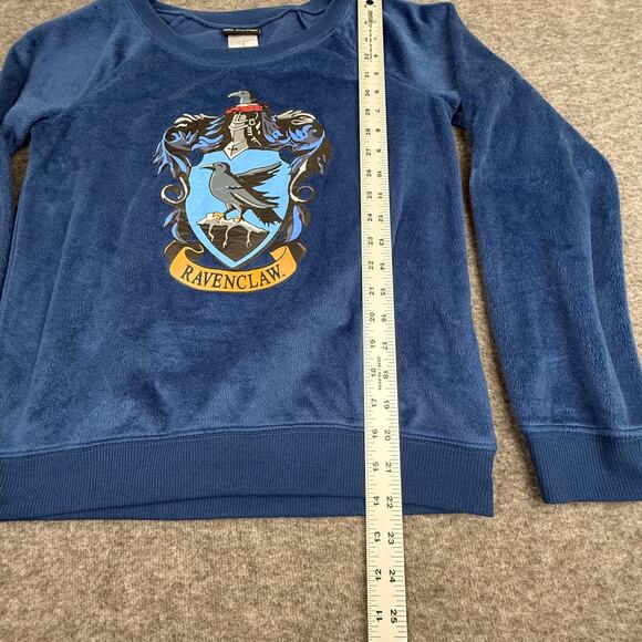 Harry Potter Ravenclaw Fleece Sweatshirt Women's Small Blue Wizarding World - Picture 5 of 9